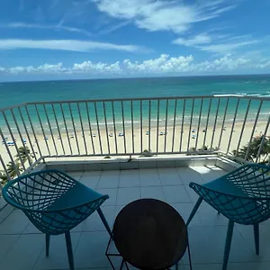 Gorgeous Ocean View 1br W/beach Acess & Pool Apartment San Juan